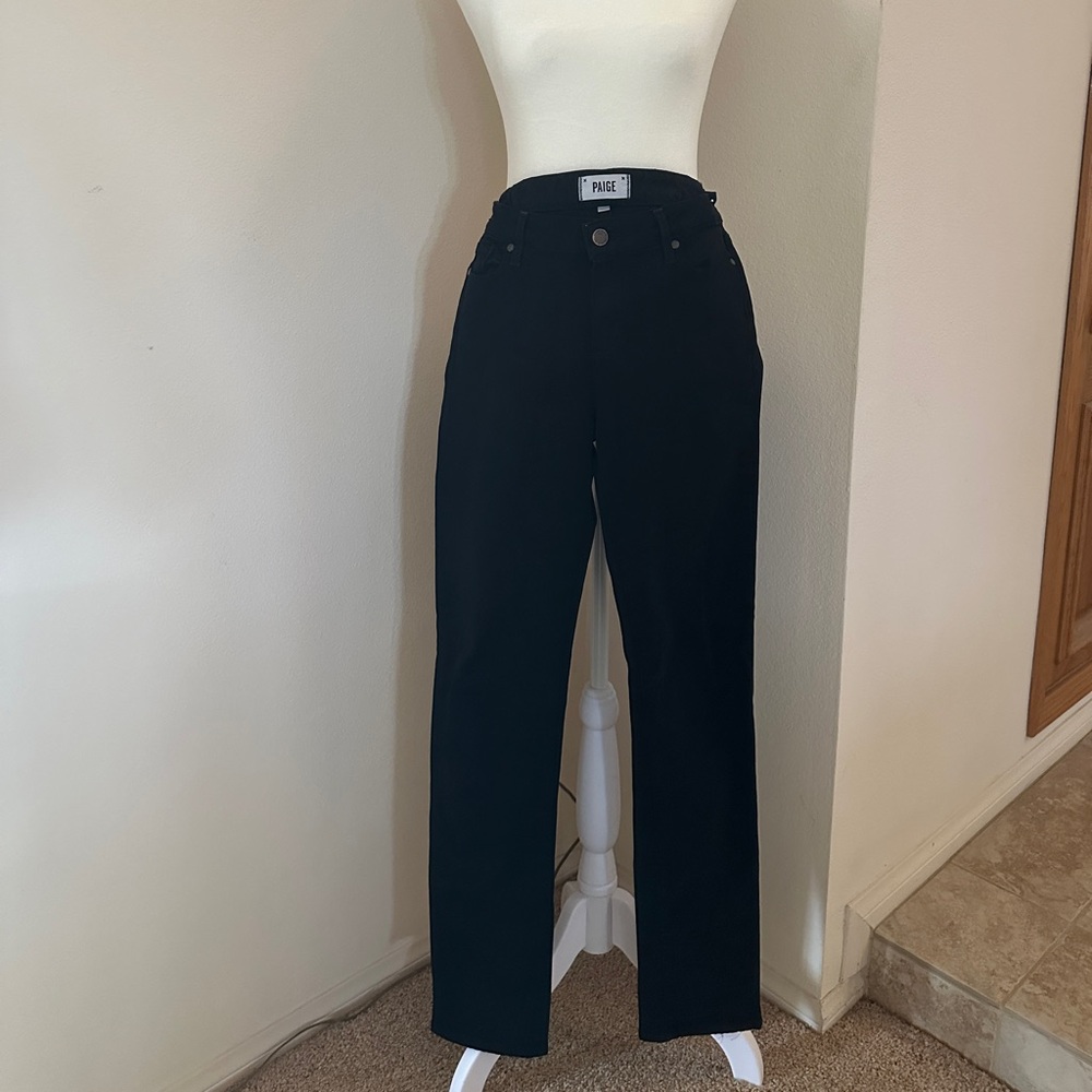 Women’s Paige Black Denim Jeans 31 waist Pants Designer